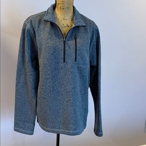 Eddie Bauer Blue Quarter-Zip Men's Shirt